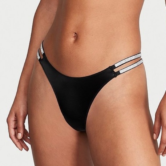 Victoria's Secret Very Sexy Set, Thong and Push-Up Corset Top in Black - Picture 4 of 14